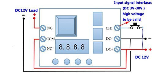 [Discontinued] SainSmart Relay Cycle Timer Module - Programmable with Customized Settings (12V)