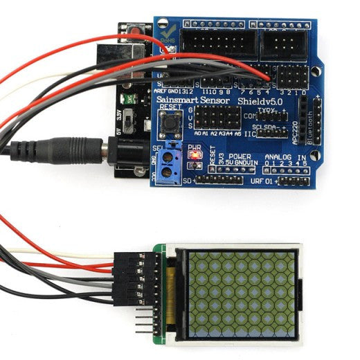 [Discontinued] Sainsmart UNO R3+1.8''LCD Display +Sensor Shield V5 Module For Arduino Robot AVR