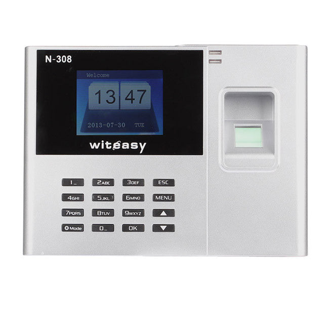 [Discontinued] N-308 2.8" TFT Biometric Fingerprint Attendance Time Clock Employee Payroll Recorder