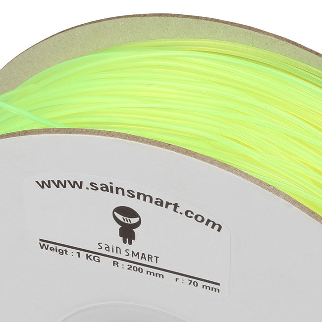 [Discontinued] Yellow, Fluorescein PLA Filament 1.75mm 1kg/2.2lb