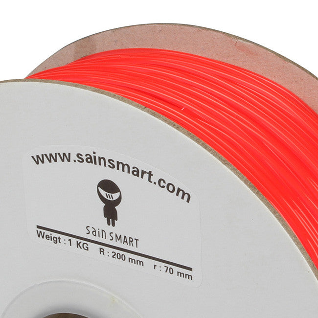 [Discontinued] Red, Fluorescein PLA Filament 1.75mm 1kg/2.2lb