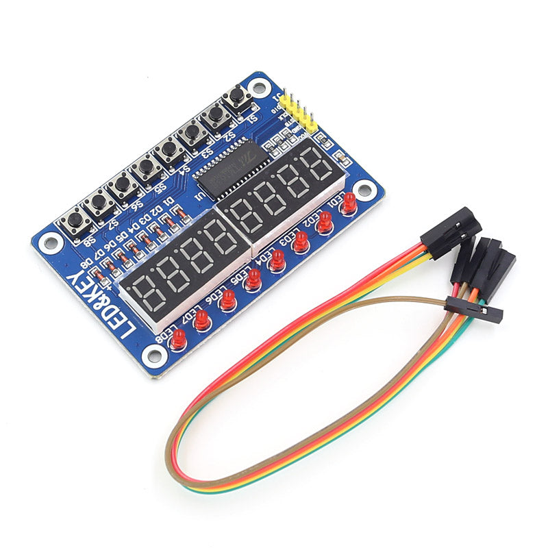 [Discontinued] 8 Bit Digital LED Tube TM1638 Keypad Display Module