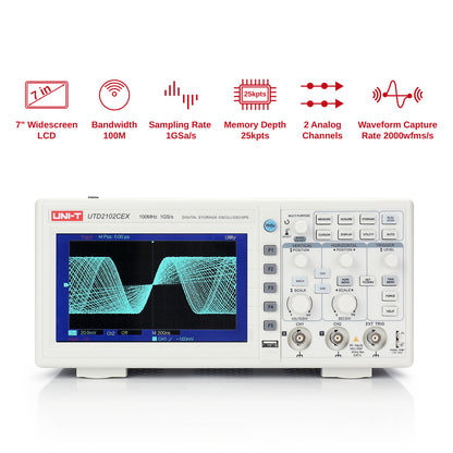 [Discontinued] [Open Box] UNI-T UTD2102CEX Dual Channel Digital Storage Oscilloscope