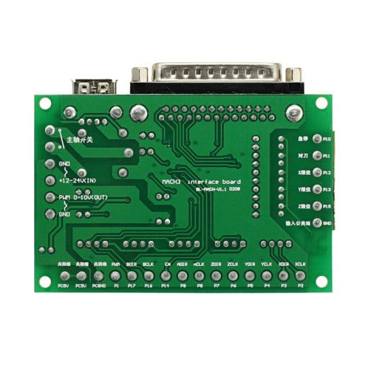 [Discontinued] 5-Axis Breakout Board for Stepper Motor Driver for CNC Mill