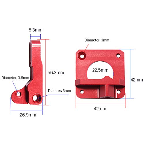 SainSmart Dual Gear Aluminum MK8 Extruder Drive Feeder