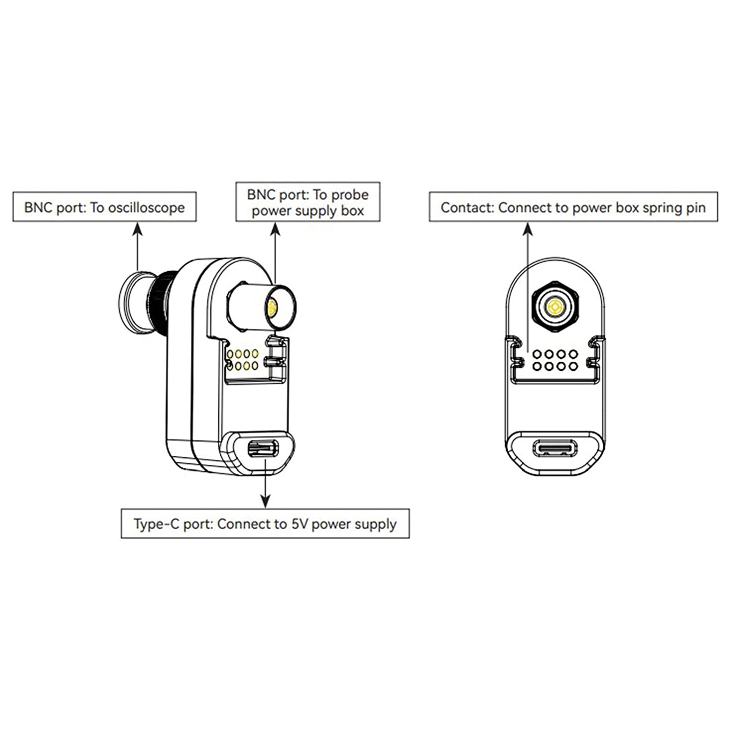 Micsig DP750-100 High Voltage Differential Probe 750V 100MHz 3.5ns Rise Time 50X/500X Attenuation Rate