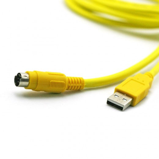 [Discontinued] Programming Cable USB to RS422 Adapter for Melsec FX & PLC Mitsubishi USB-SC09 Yellow