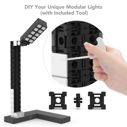 [Discontinued] Modular LED Desk Lamp Gradual Dimmable STEM Learning Table Light Black