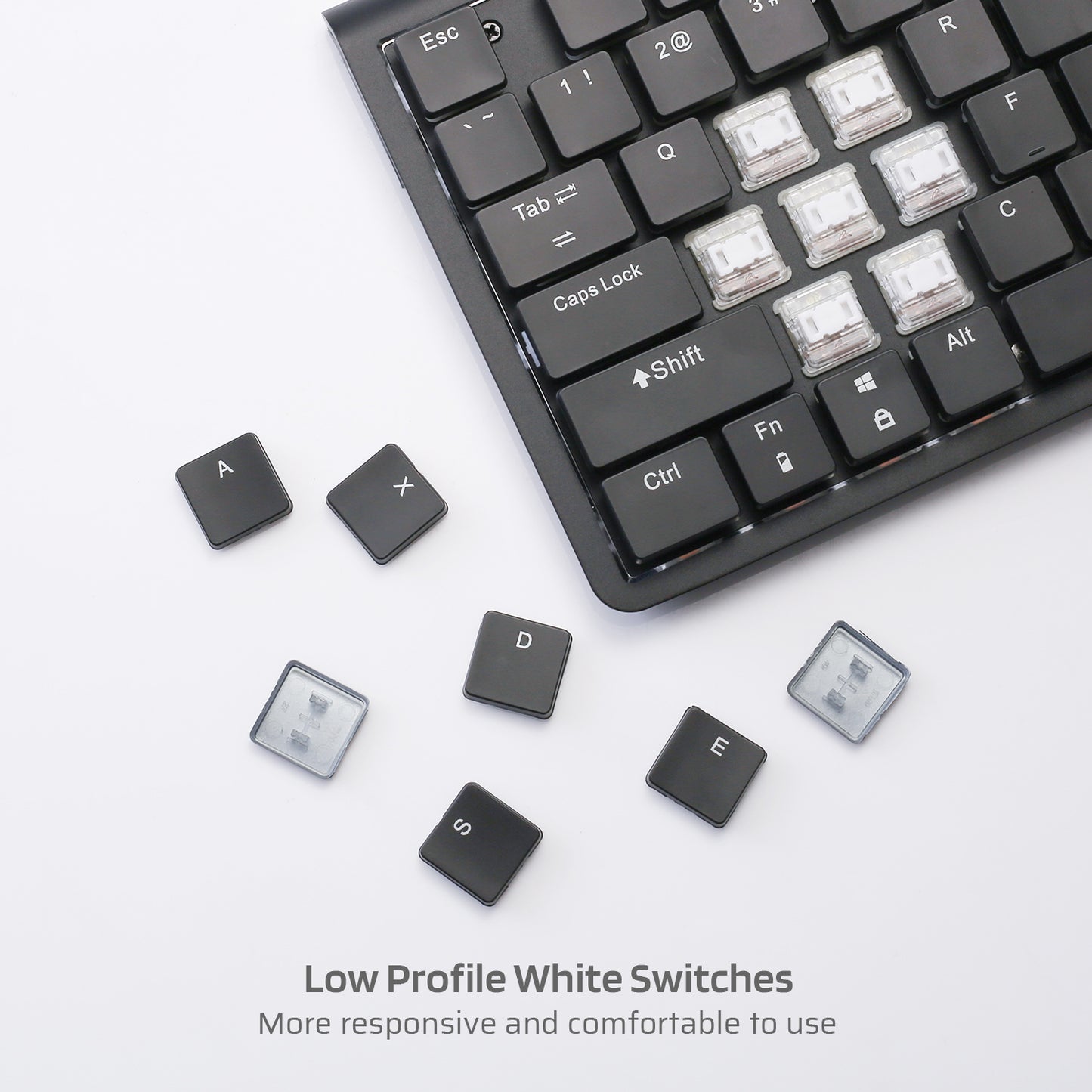 [Discontinued] [Open Box] Nimbleback LK-301 Bluetooth 3.0 Low Profile Mechanical Keyboard 96 Keys