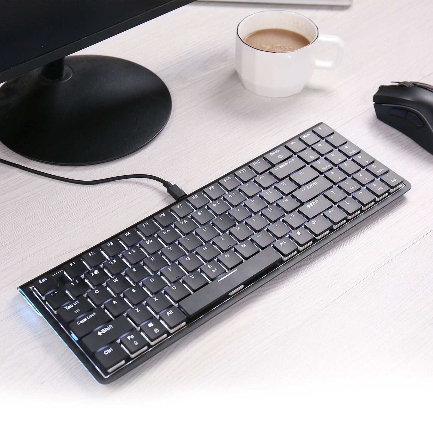 [Discontinued] [Open Box] Nimbleback LK-301 Bluetooth 3.0 Low Profile Mechanical Keyboard 96 Keys