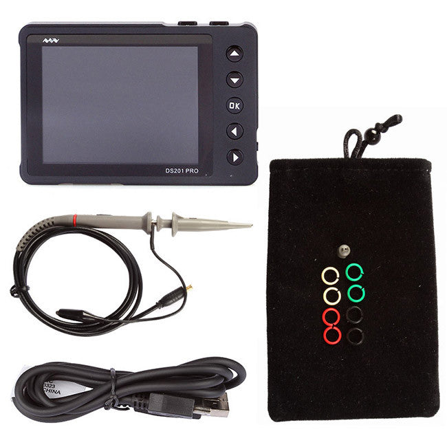 [Discontinued] SainSmart ARM DSO201 PRO Digital Storage Oscilloscope 8M Memory Metal Shell Handheld Portable KO DSO NANO V3