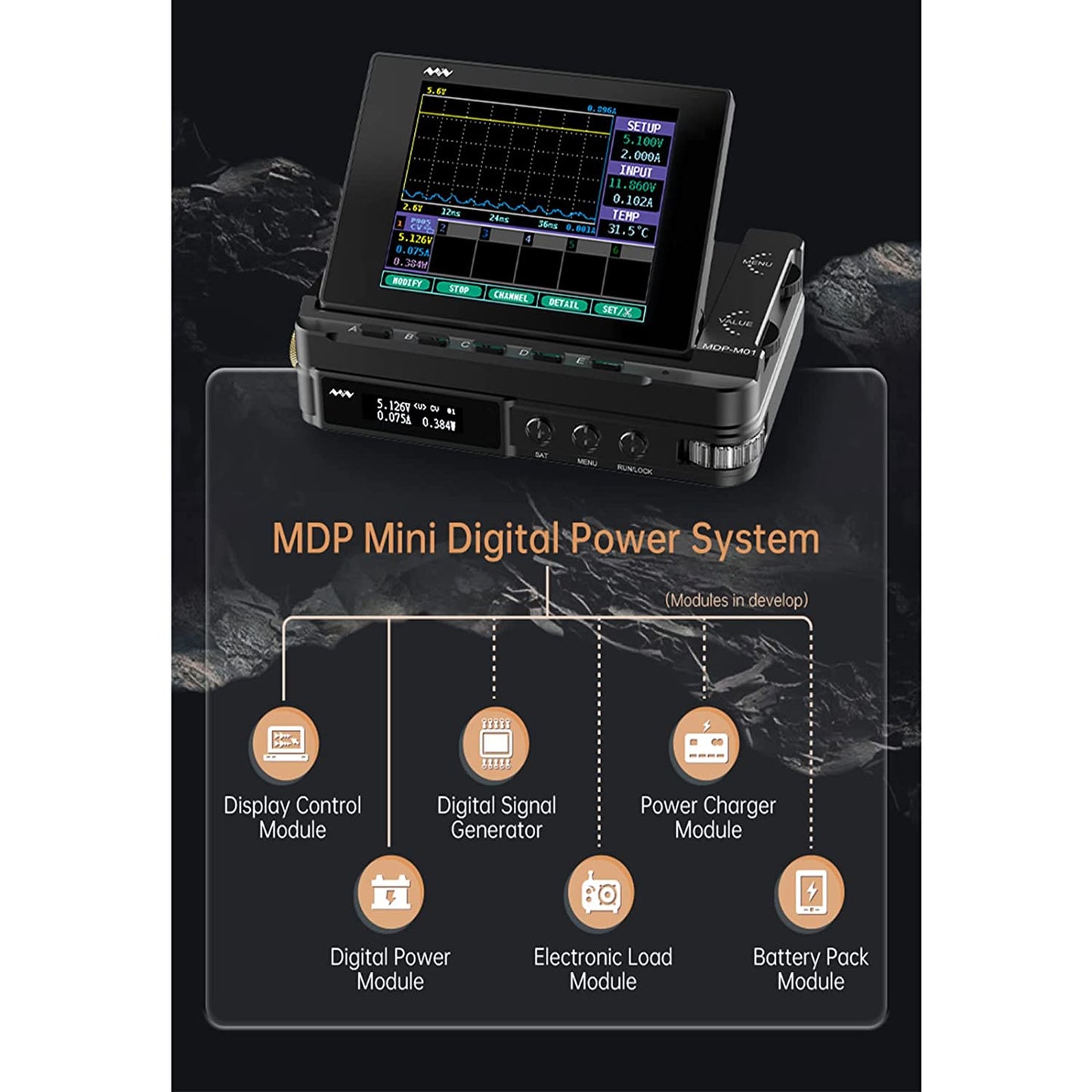 MDP-XP2 Mini Digital Programmable Power Supply with 30V/10A 300W 2.4G Wireless Connection