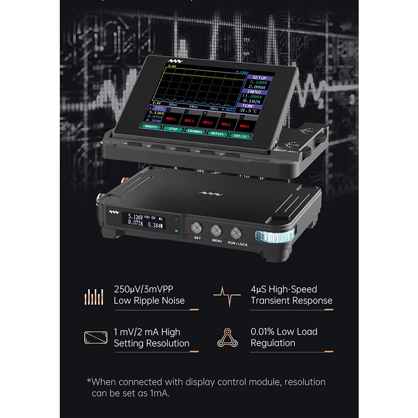 MDP-XP2 Mini Digital Programmable Power Supply with 30V/10A 300W 2.4G Wireless Connection