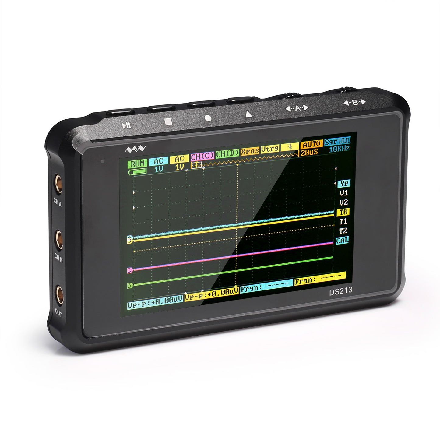 [Hide] DSO213 4-Channels Handheld Mini Digital Oscilloscope