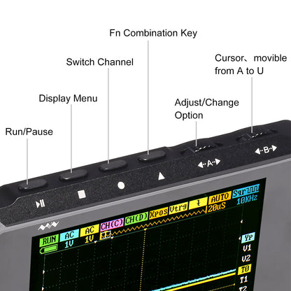 [Discontinued] [Open Box] SainSmart DSO213 4-Channels Handheld Mini Digital Oscilloscope