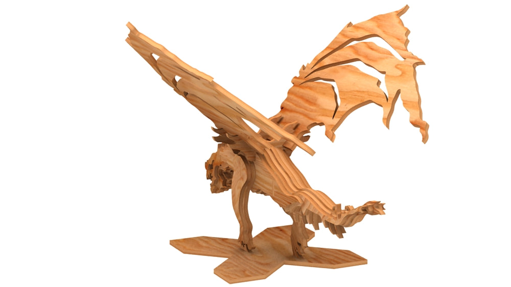 Mystical Dragon CNC & Laser Pattern by makeCNC workshop