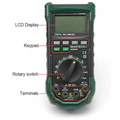 [Discontinued] Mastech MS8268 Auto Digital Multimeter [US ONLY]