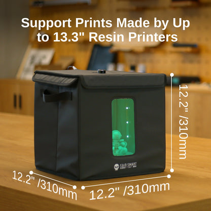 Resin UV Curing Box for LCD SLA 3D Printing, 13.3” Large Size with Turntable