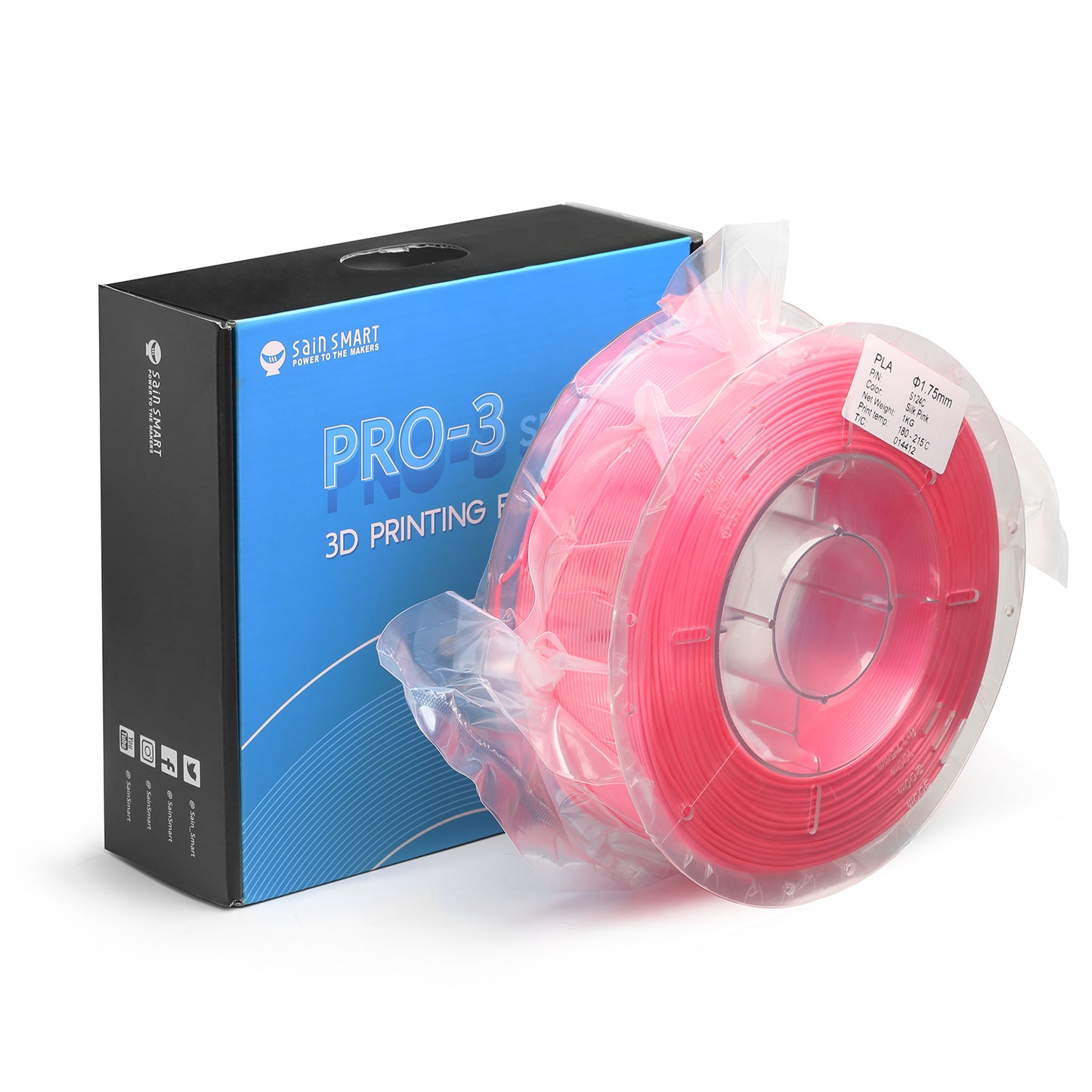 [Discontinued] SainSmart PRO-3 Series Silk PLA Filament 1.75mm 1kg/2.2lb