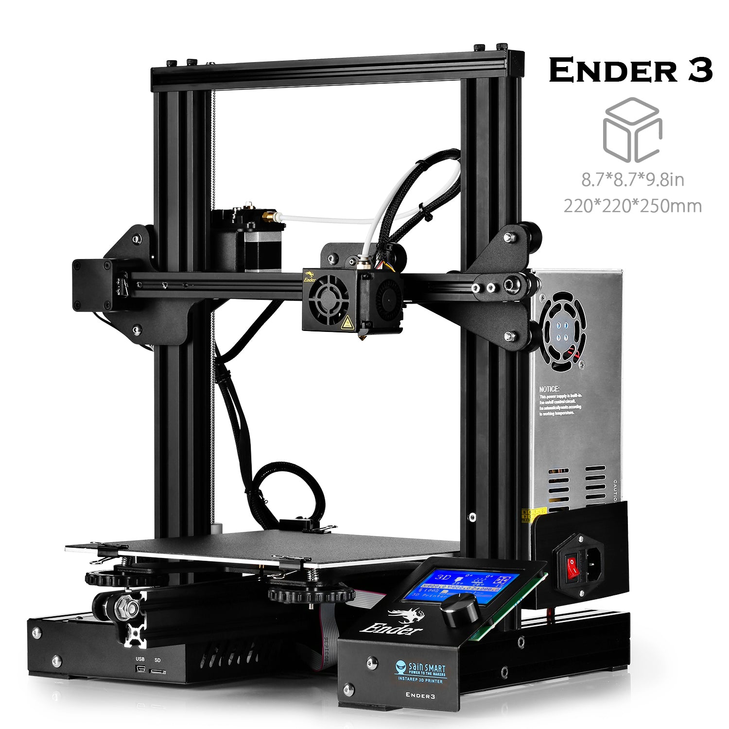 SainSmart Creality3D Ender-3 3D Printer | Print Size 8.7 x 8.7 x 9.8” –  SainSmart.com