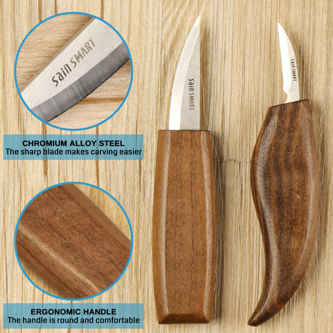 Wood Carving Knife Set - 20 PCS Hand Carving Tool Set for DIY Sculpture  Carpenter Experts & Beginners