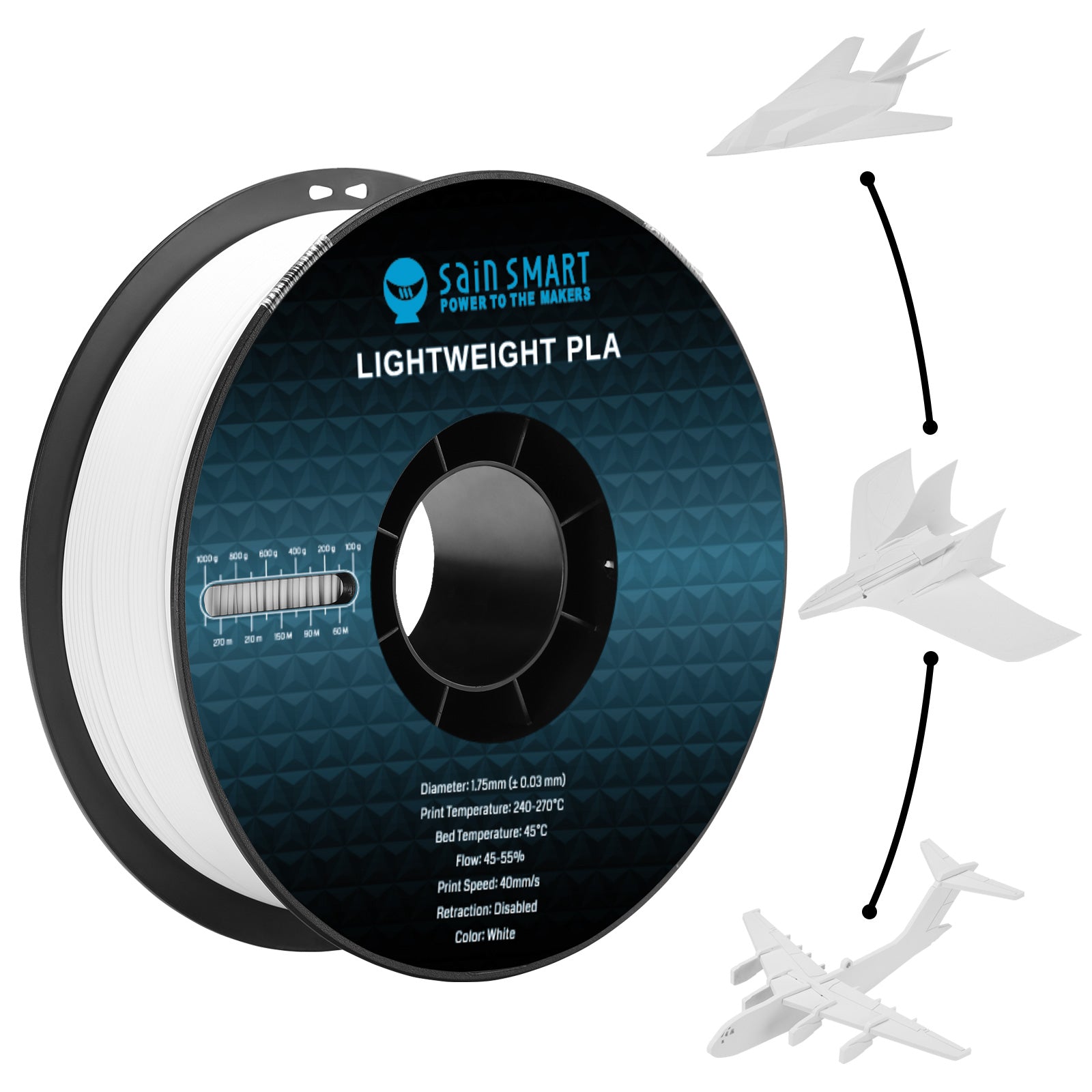 PLA-LW Light Weight 3D Printing Filament