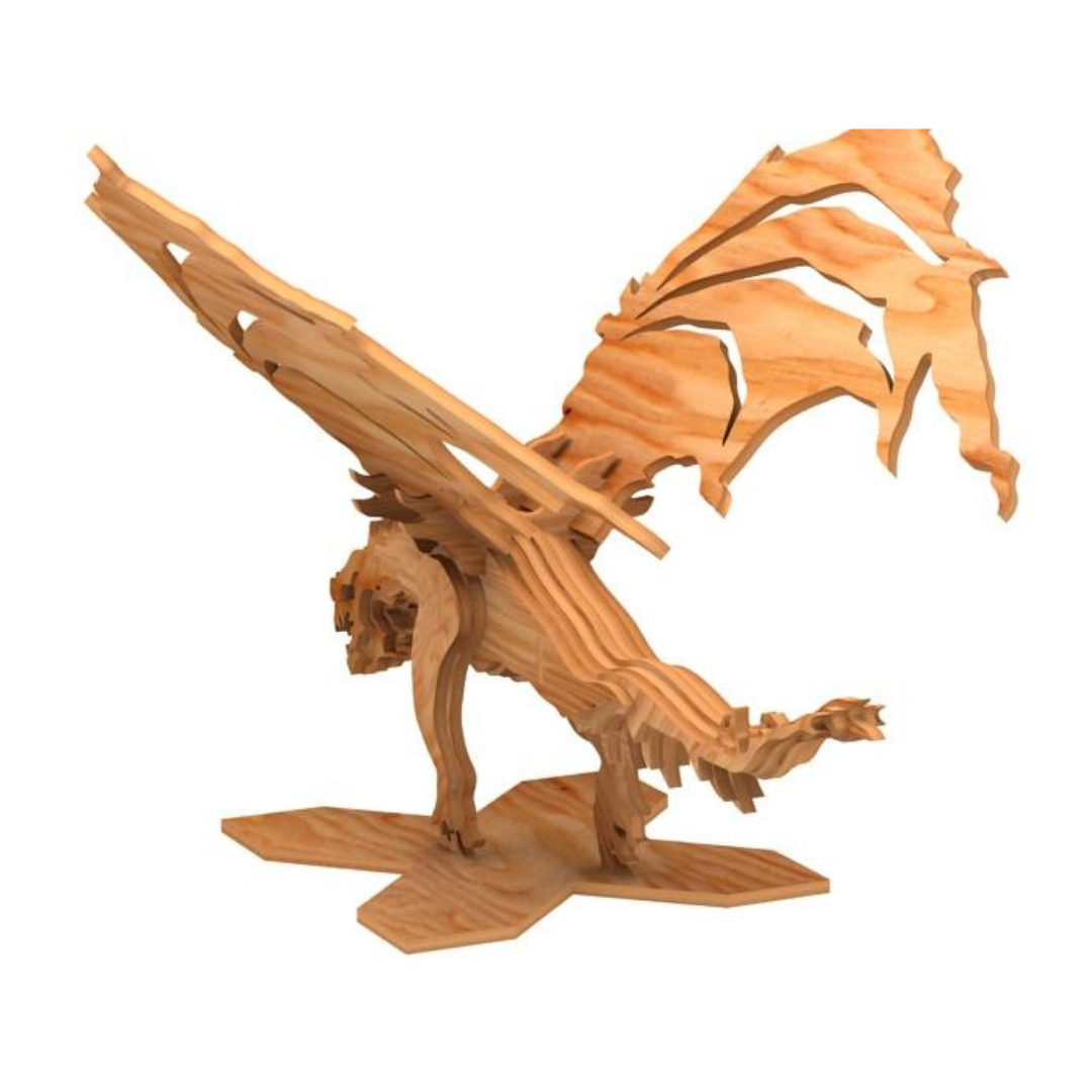 Mystical Dragon CNC & Laser Pattern by makeCNC workshop