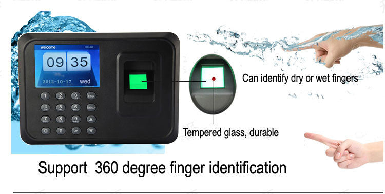 New N-A6 Biometric Fingerprint Time Attendance Clock, USB Communication