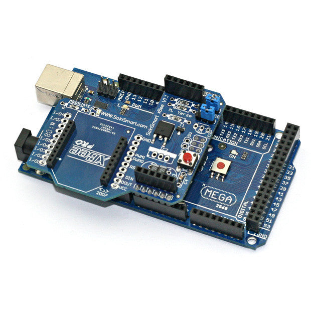 [Discontinued] Mega 2560 + SainSmart XBee Shield For Arduino