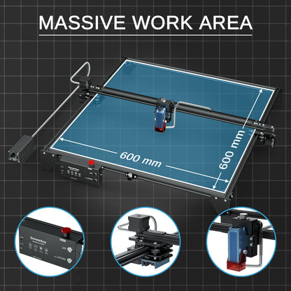 [Discontinued] Jinsoku LC-60A 5.5W Laser Engraver Cutter with Air Assist System