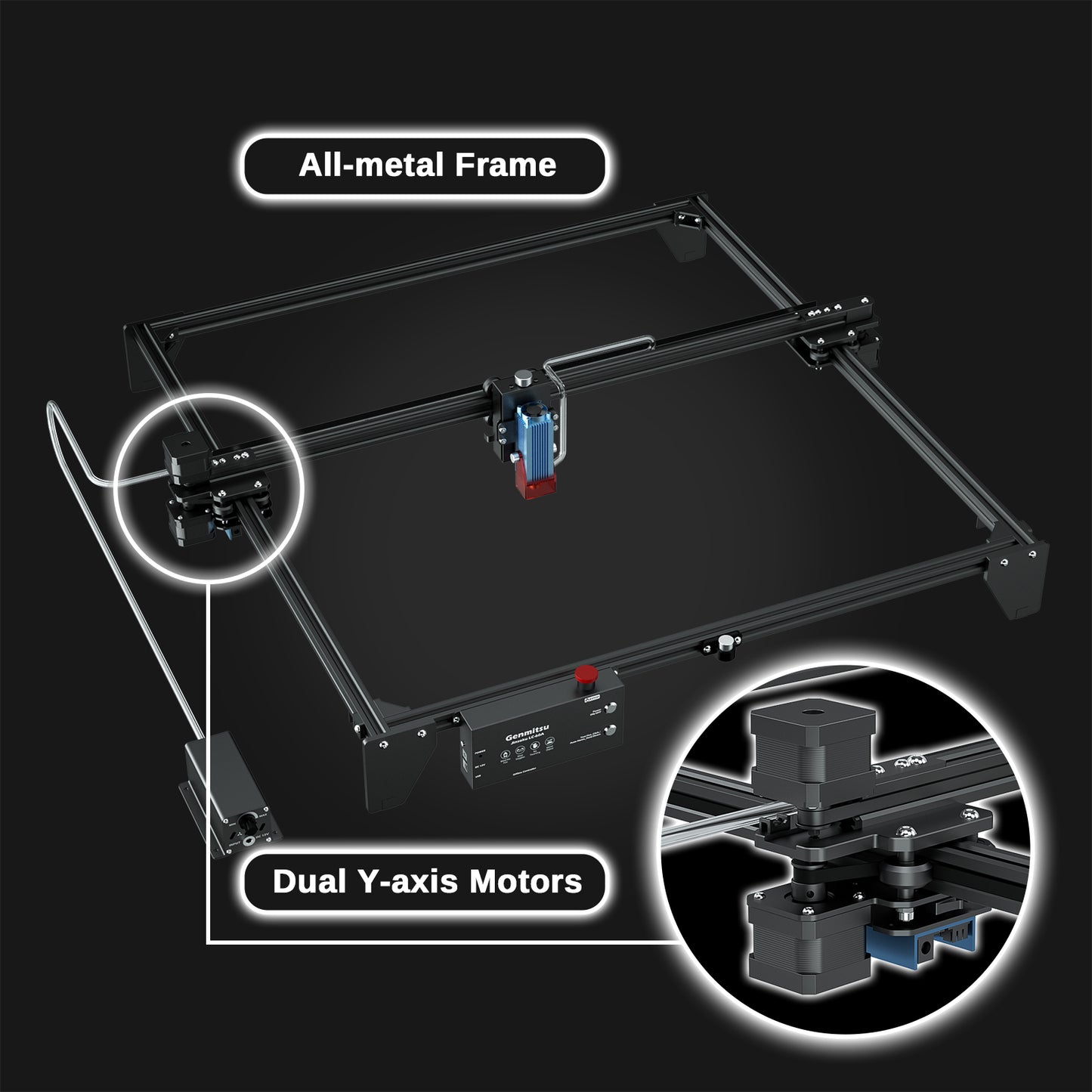 [Discontinued] Jinsoku LC-60A 5.5W Laser Engraver Cutter with Air Assist System