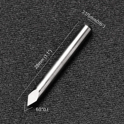 [Discontinued] TR10 Series, Triangular V-Bit, 0.1mm, 1/8'' Shank, 10Pcs CNC Router Bits